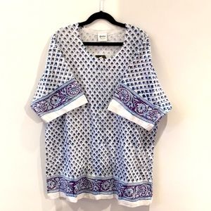 Geeta block-print tee